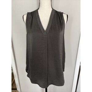 NWT Alfani Sleeveless Blouse Olive Gray Size Small